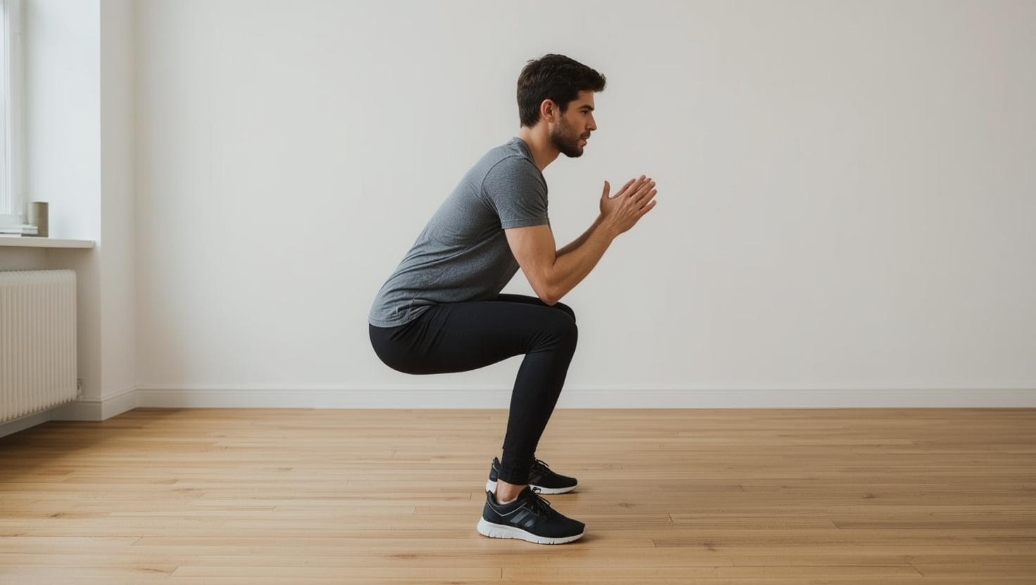 squats ohne gewicht
